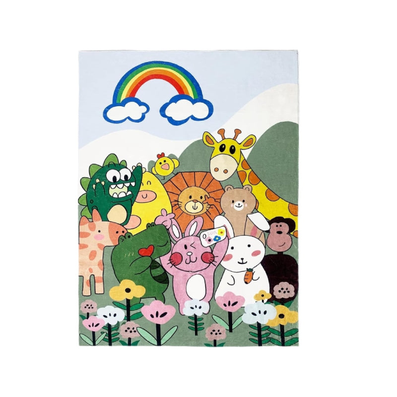 forest zoo kids rug