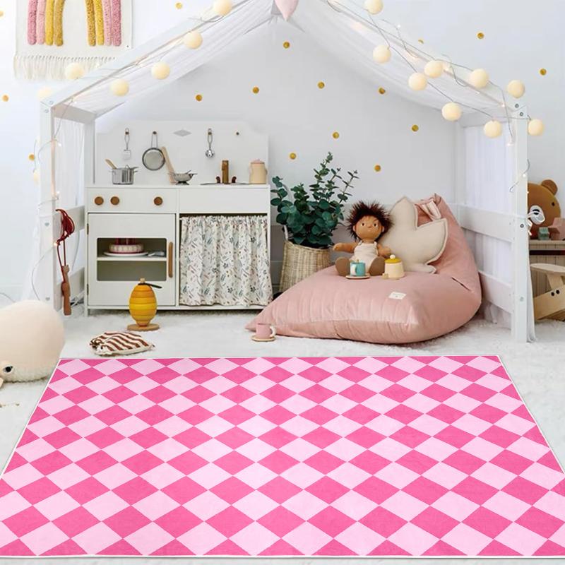 pink girls room rug