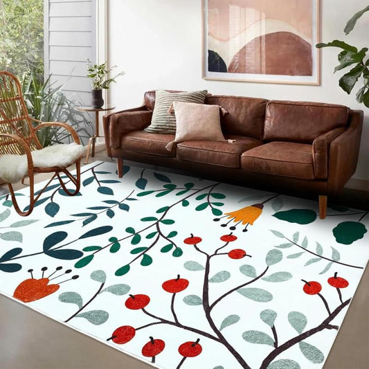 summer green leaves rug