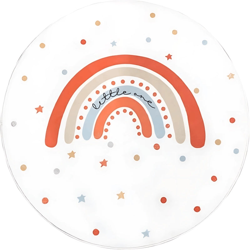 unicorn rainbow round rug