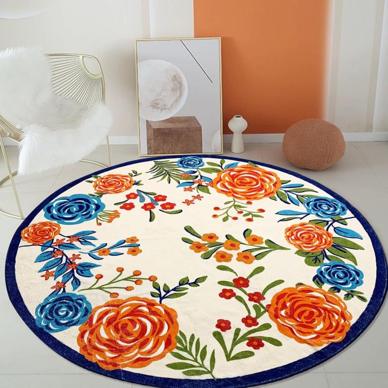 vintage floral rug