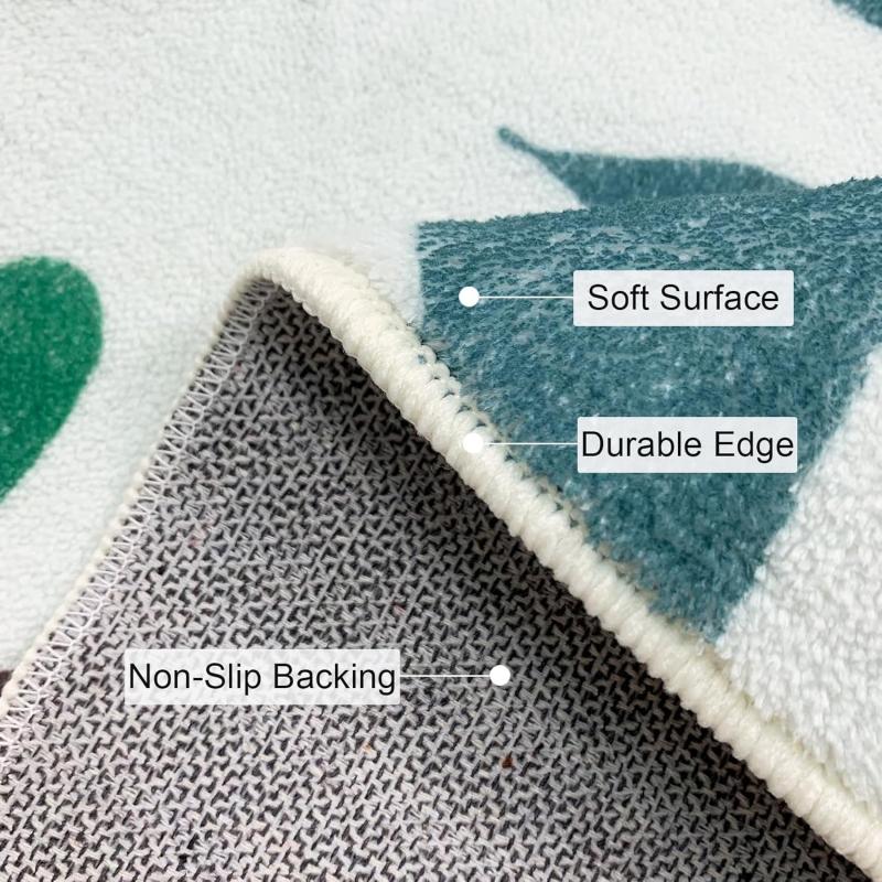 washable green rug