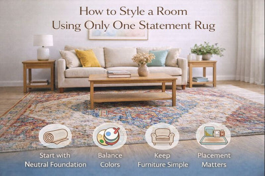 How to Style a Room Using Only One Statement Rug