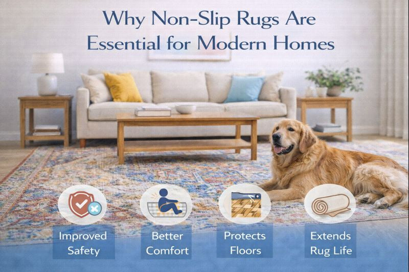 Why Non-Slip Rugs Are Essential for Modern Homes