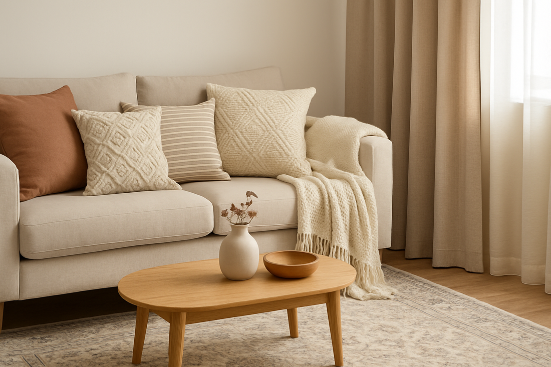 How to Match Your Rug with Curtains, Throws, and Cushions