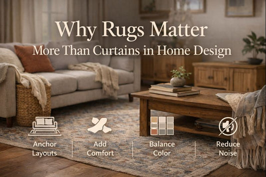 Why Rugs Matter More Than Curtains in Home Design