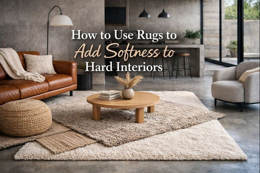 How to Use Rugs to Add Softness to Hard Interiors