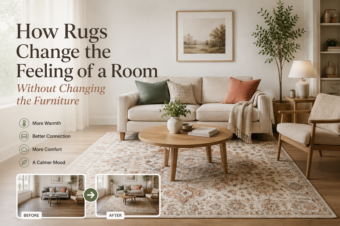 How Rugs Change the Feeling of a Room Without Changing the Furniture