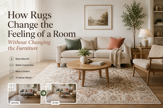 How Rugs Change the Feeling of a Room Without Changing the Furniture
