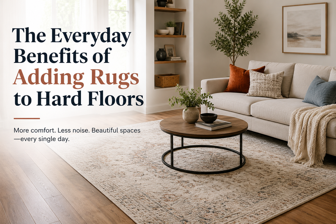 The Everyday Benefits of Adding Rugs to Hard Floors