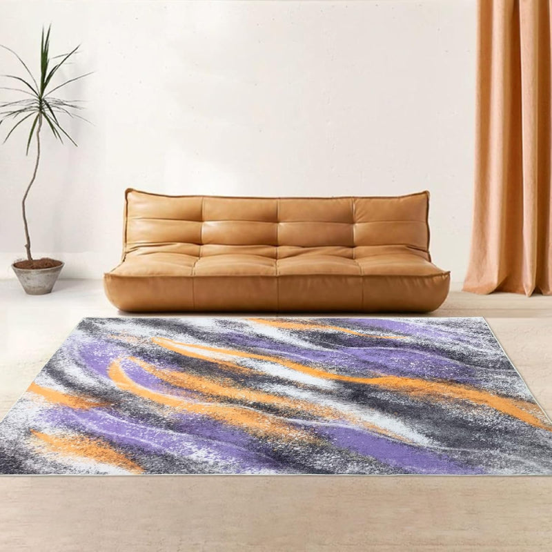 USTIDE Living Room Rug-Modern Abstract Color Spray