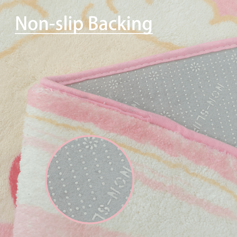 bedroom kids pink rug