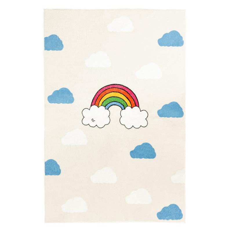 beige cloud rainbow rug