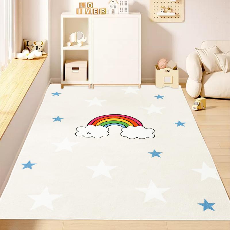 beige kids rug