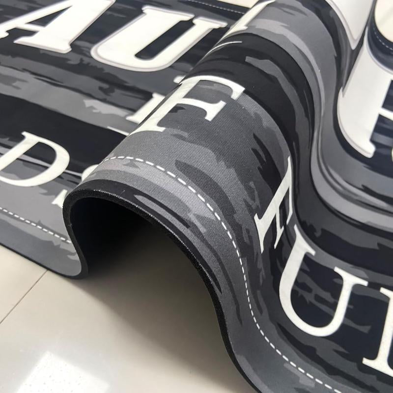 black laundry room rug rubber