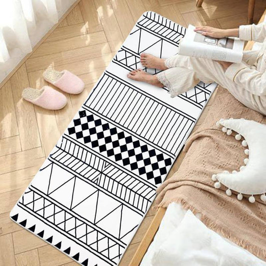 black square rug