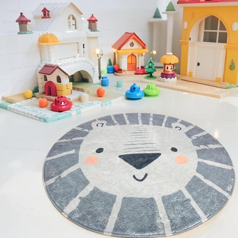 cute lion kids rug