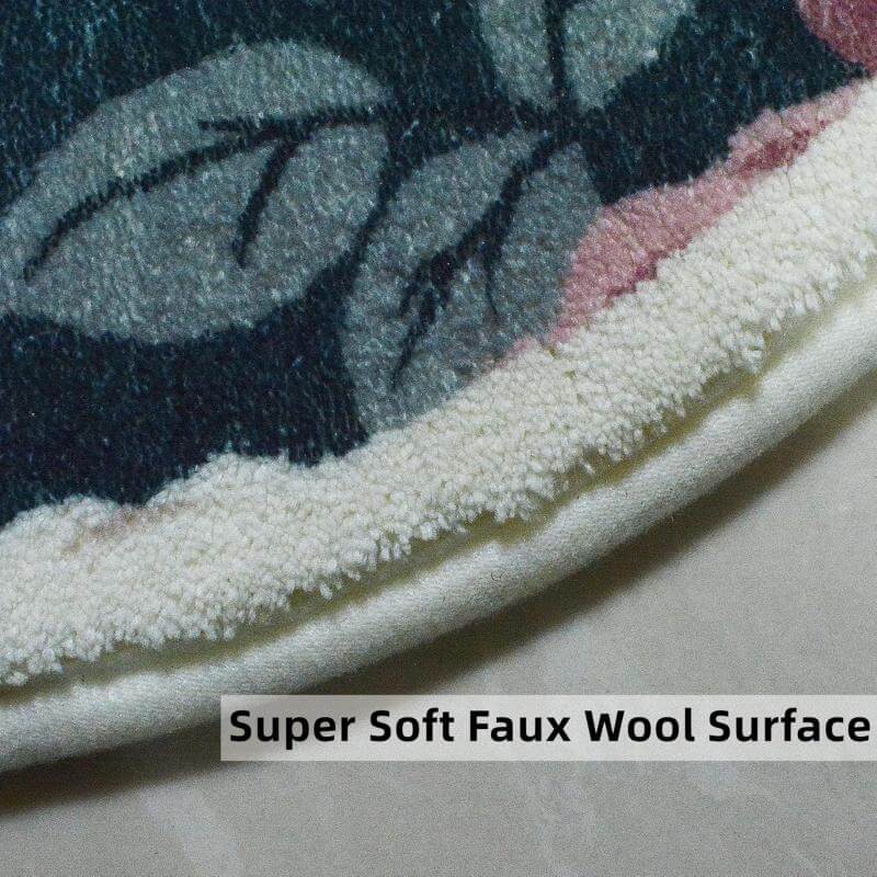 floral bath mat rug