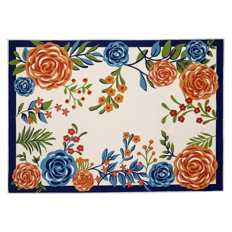 floral boho rug