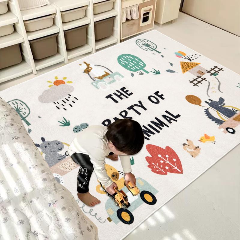 forest animal park rug