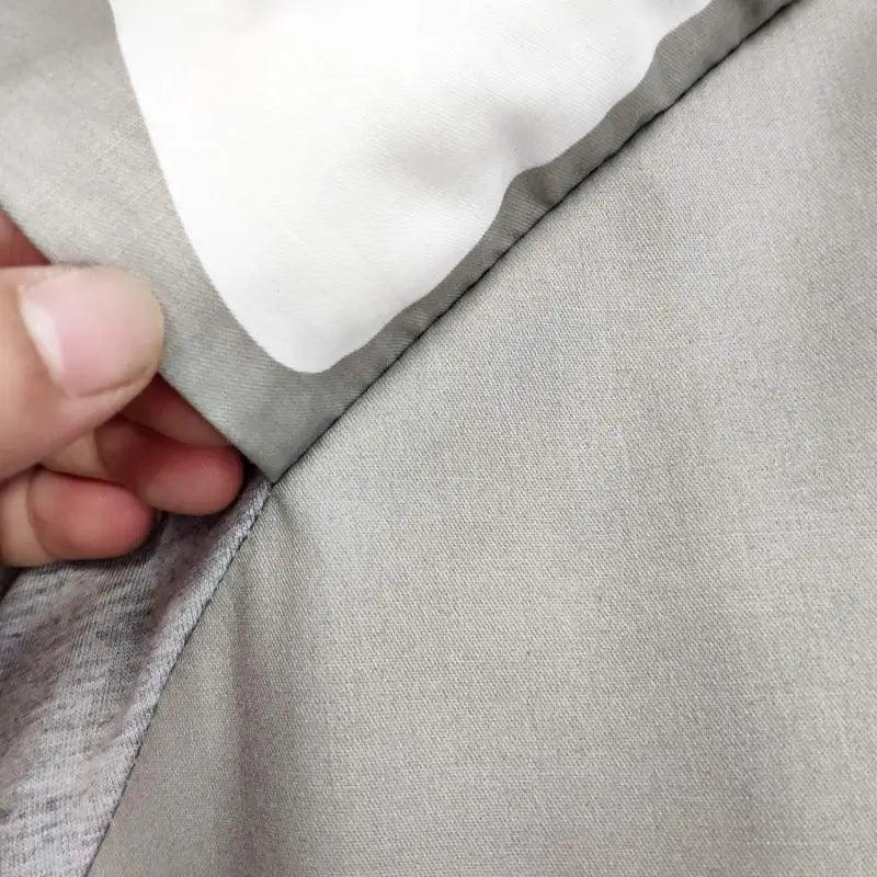 gray round cotton rug