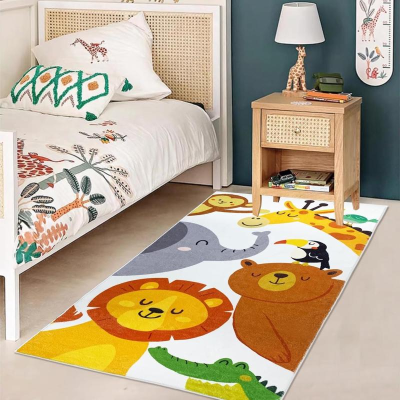 kids animals rug