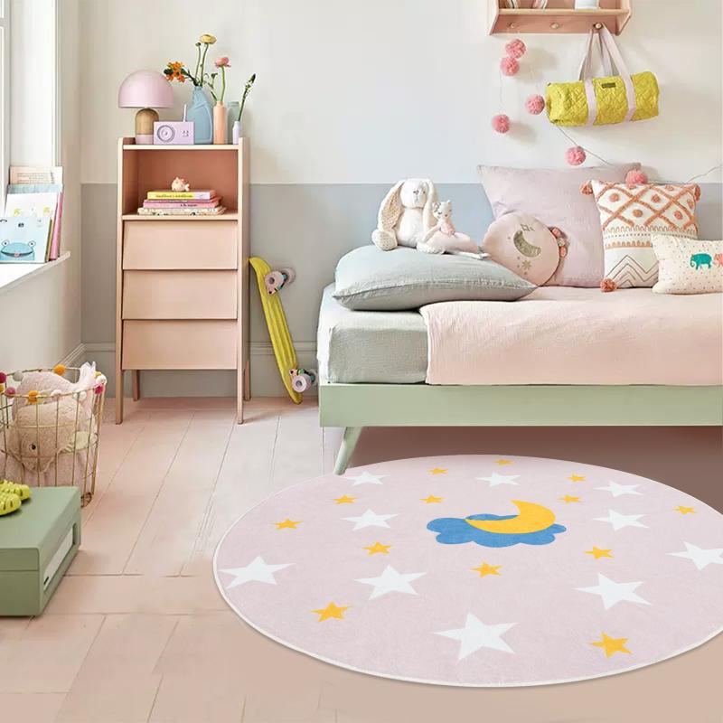 kids soft round rug