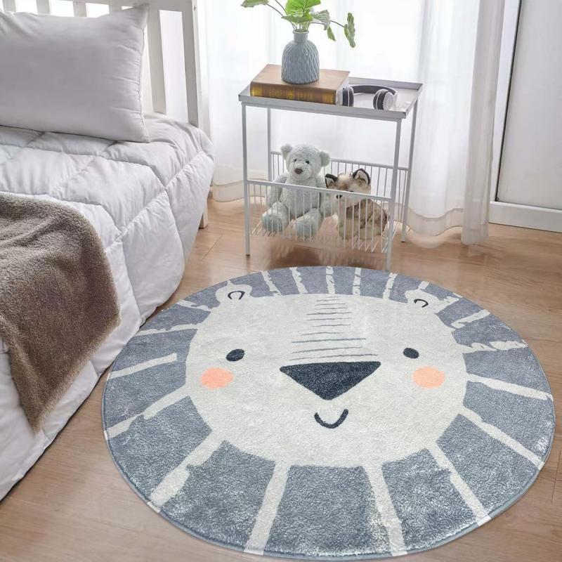 lion kids play rug