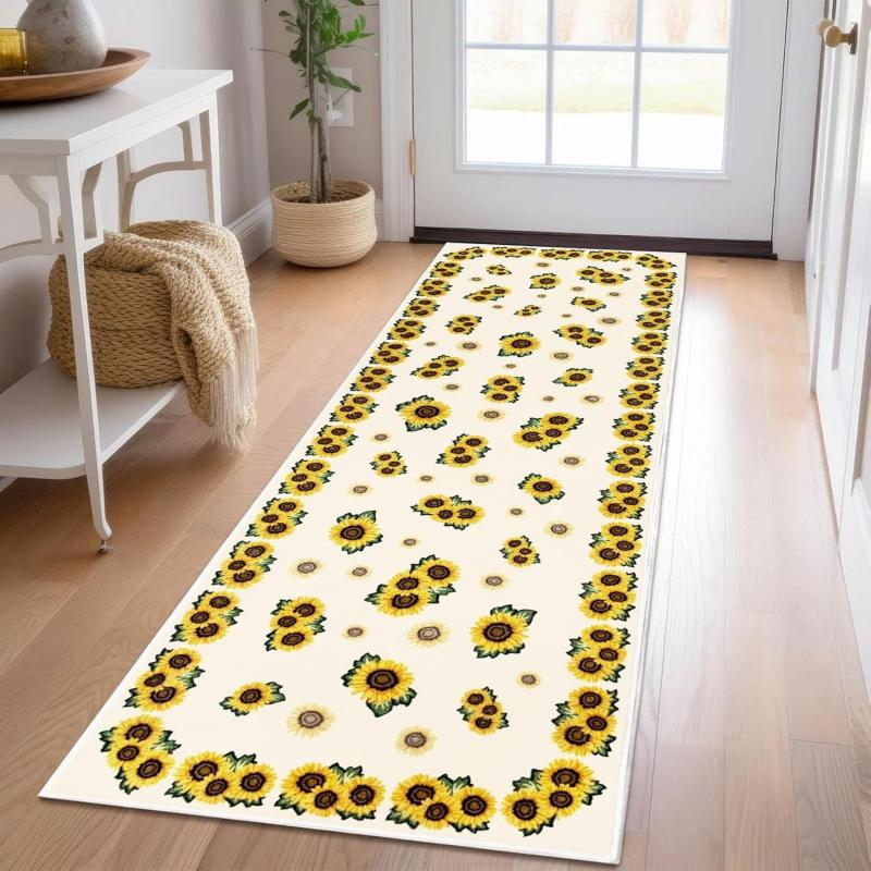 living room yellow runner rug