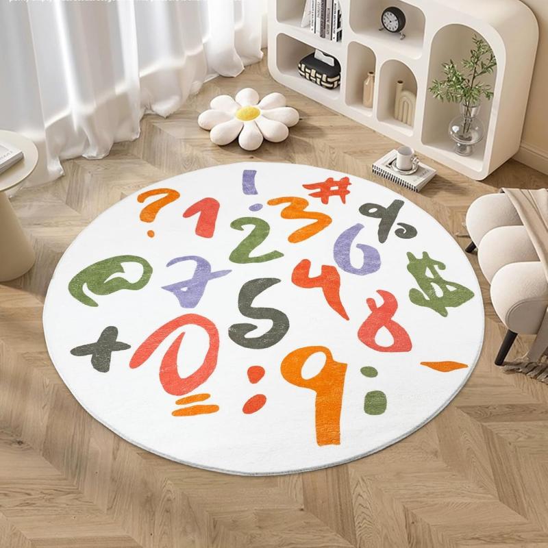 non slip circular floor mat
