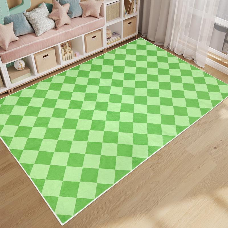 non slip green rug