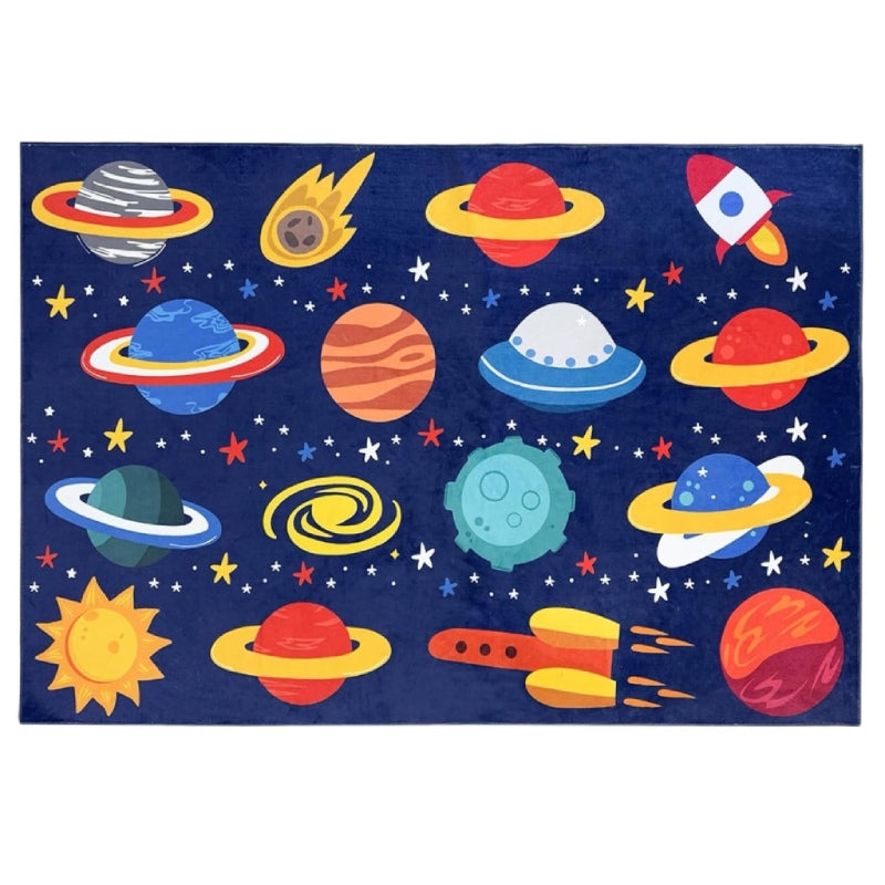 outer space kids rug