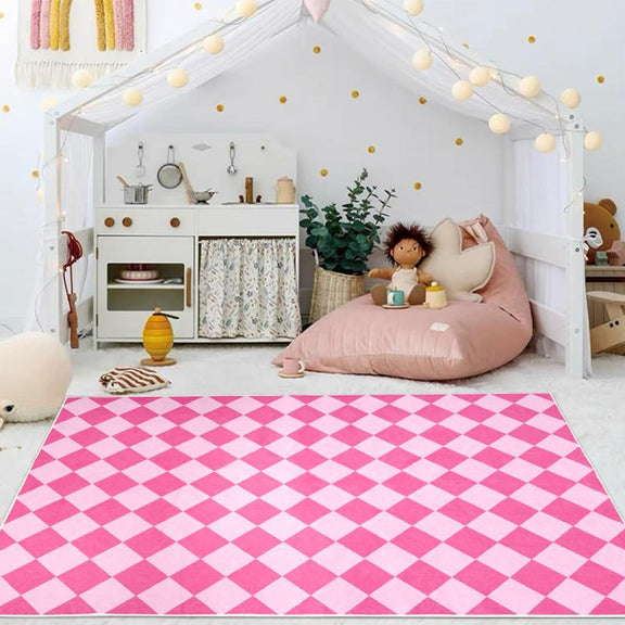 pink girls room rug