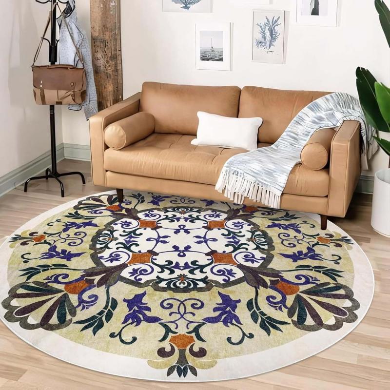 round floral rug