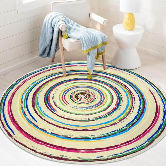 round modern area rug
