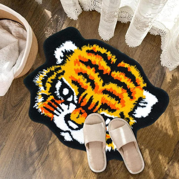 tiger bath mat rug