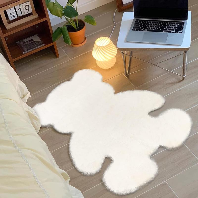 white bear rug